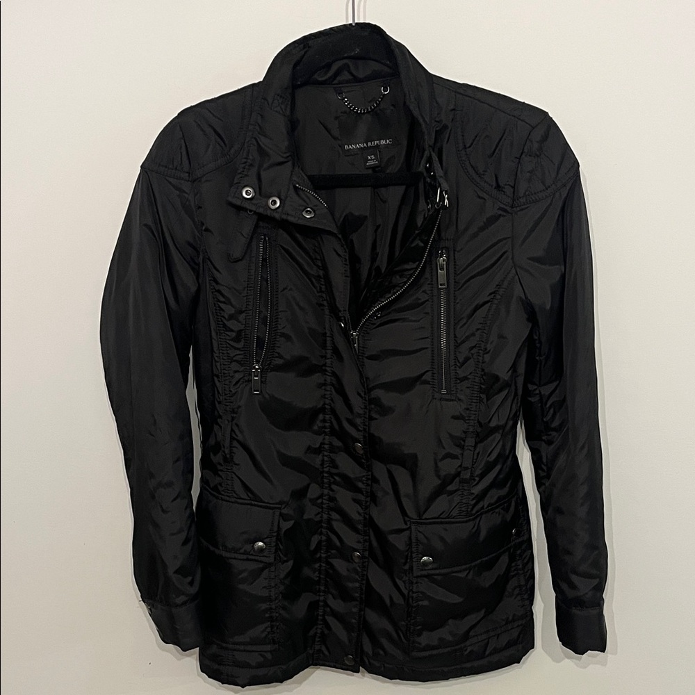 Banana Republic Classic Black Windbreaker